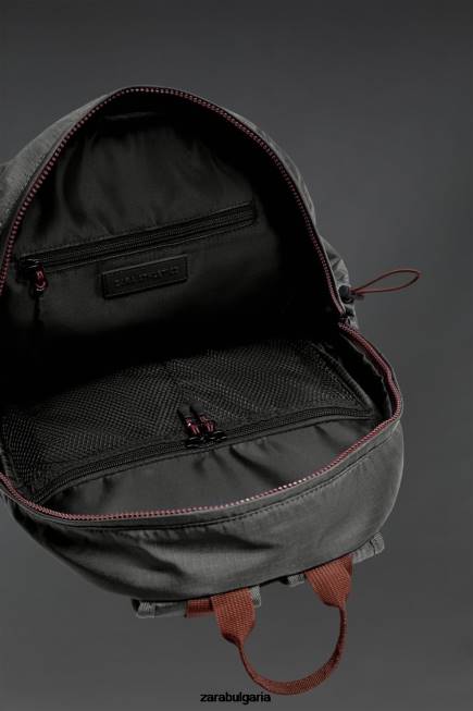 Zara аксесоари 66FT1278 мъже техническа раница сиво