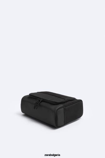 Zara аксесоари 66FT1287 мъже висяща тоалетна чанта черен