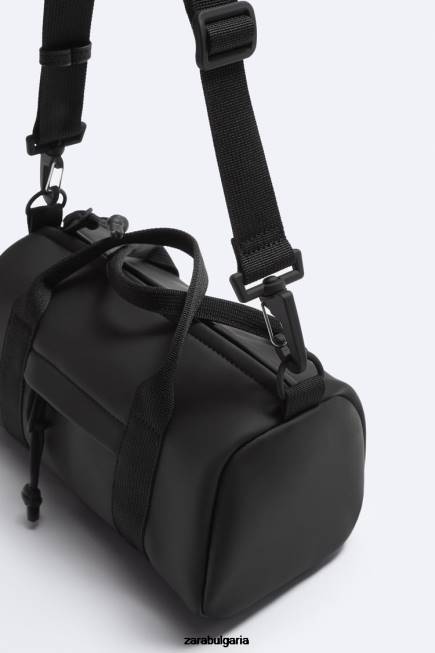 Zara аксесоари 66FT1298 мъже гумирана мини чанта черен