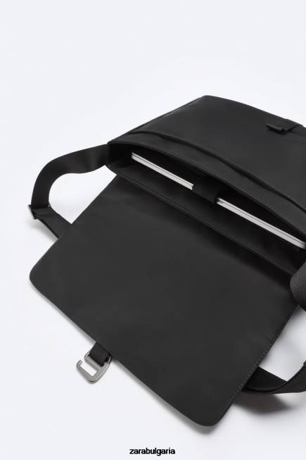 Zara аксесоари 66FT1303 мъже найлонова чанта черен