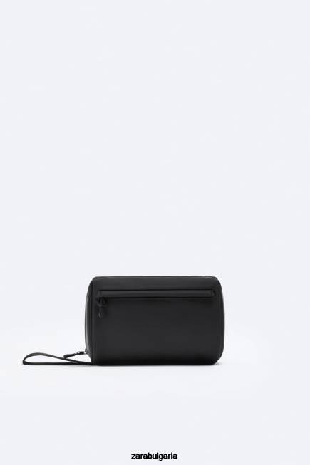 Zara аксесоари 66FT1323 мъже гумирана чанта за пране черен