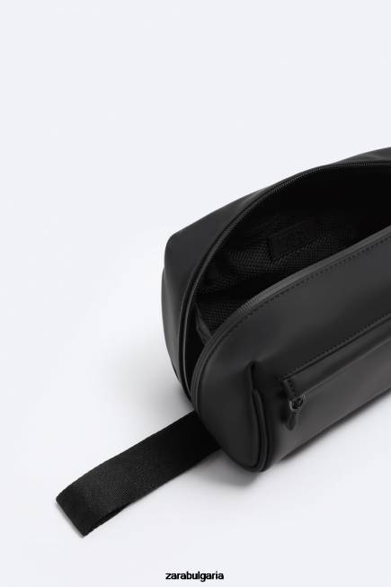 Zara аксесоари 66FT1323 мъже гумирана чанта за пране черен