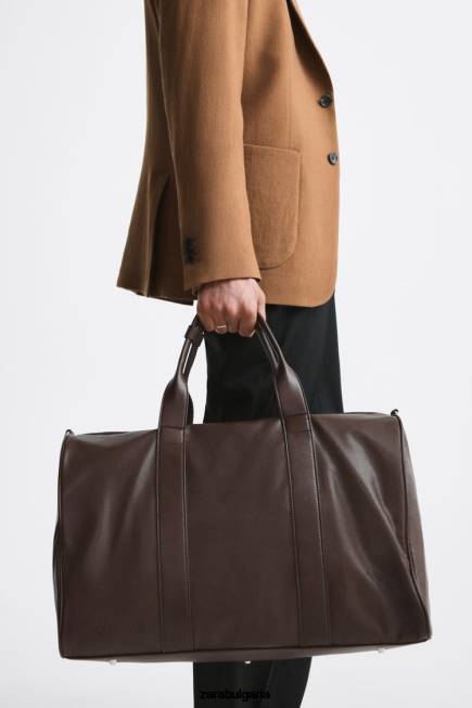 Zara аксесоари 66FT1326 мъже мека чанта кафяво