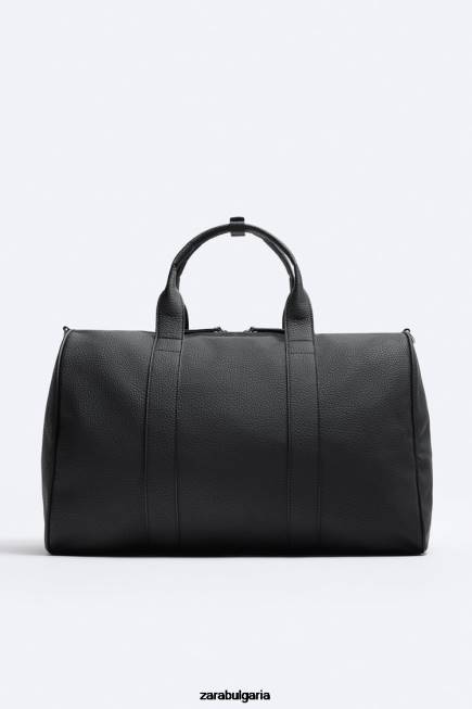 Zara аксесоари 66FT1329 мъже зърнеста чанта черен