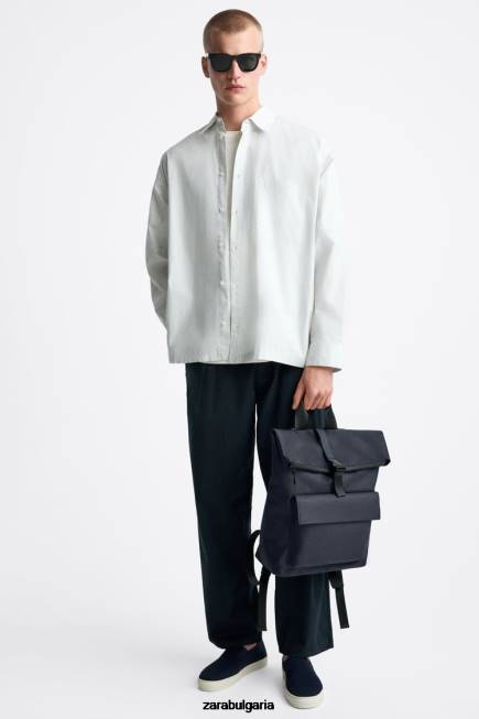 Zara аксесоари 66FT1348 мъже раница с капак син