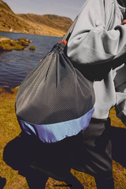 Zara аксесоари 66FT1510 мъже атлетичен мрежест носач за топка сиво