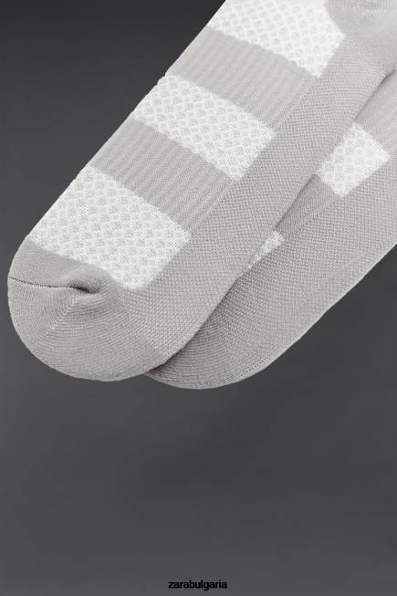 Zara аксесоари 66FT1411 мъже 2 пакета спортни чорапи сиво