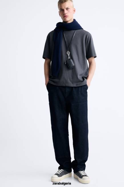 Zara обувки 66FT1255 мъже високи маратонки с масивна подметка многоцветен