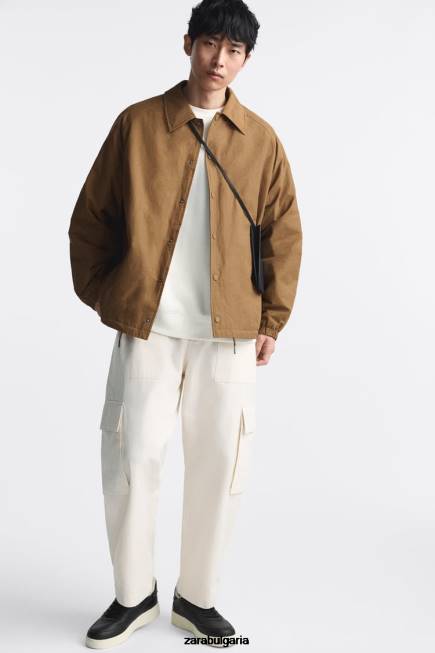 Zara обувки 66FT1269 мъже многокомпонентни ретро кецове черен