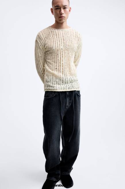 Zara облекло 66FT1034 мъже падащ бод отгоре екрю