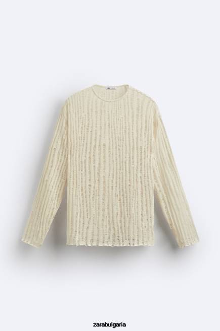 Zara облекло 66FT1034 мъже падащ бод отгоре екрю