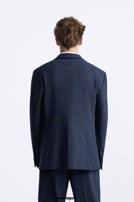 Zara облекло 66FT1137 мъже карирано сако синкав