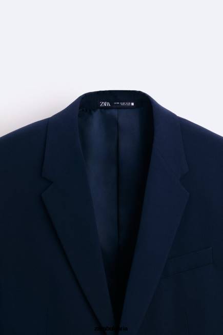 Zara облекло 66FT1139 мъже прилепнало сако тъмносин