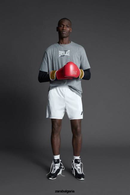 Zara облекло 66FT1196 мъже вечна тренировъчна тениска сив мергел