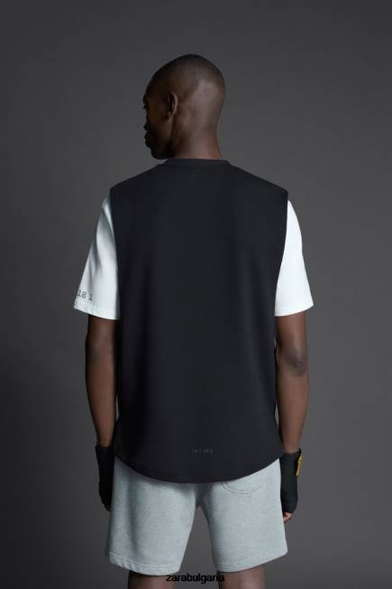 Zara облекло 66FT1198 мъже тренировъчен потник за боксьори черен